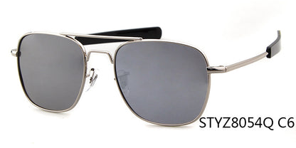 Unisex Aviator Sunglasses With Full Frame And Tac Lens Material In Golden, Perfect For Spring
