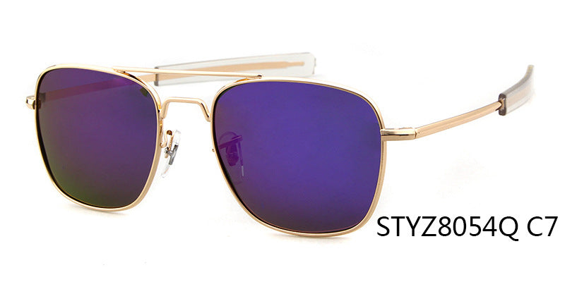Unisex Aviator Sunglasses With Full Frame And Tac Lens Material In Golden, Perfect For Spring