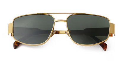 Men's Full Frame Polygons Sunglasses With PC Lens Material In Silver For Spring