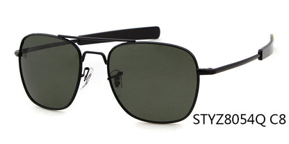 Unisex Aviator Sunglasses With Full Frame And Tac Lens Material In Golden, Perfect For Spring