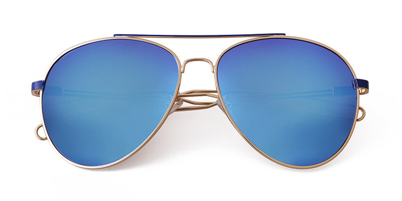 Men's Full Frame Toad Glasses Sunglasses With Tac Lens Material In Golden, Perfect For Party