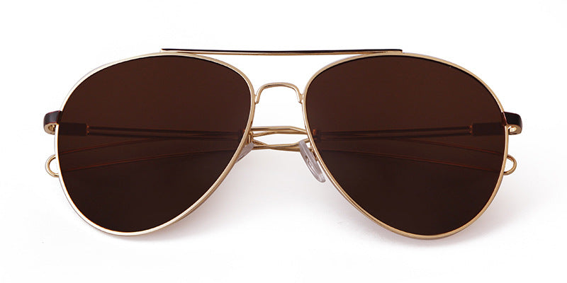 Men's Full Frame Toad Glasses Sunglasses With Tac Lens Material In Golden, Perfect For Party