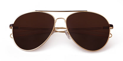 Men's Full Frame Toad Glasses Sunglasses With Tac Lens Material In Golden, Perfect For Party