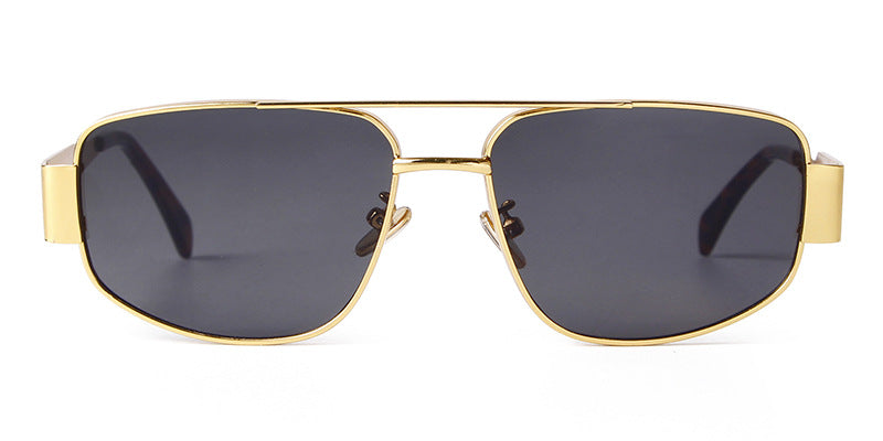 Men's Full Frame Polygons Sunglasses With PC Lens Material In Silver For Spring
