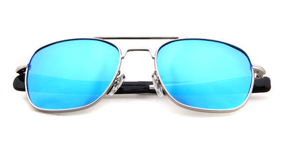 Unisex Aviator Sunglasses With Full Frame And Tac Lens Material In Golden, Perfect For Spring