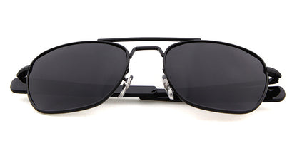 Unisex Aviator Sunglasses With Full Frame And Tac Lens Material In Golden, Perfect For Spring