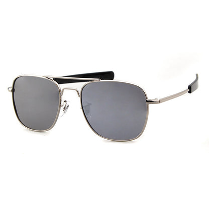 Unisex Aviator Sunglasses With Full Frame And Tac Lens Material In Golden, Perfect For Spring