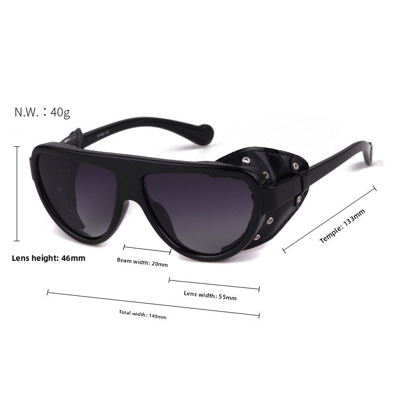 Men's Full Frame Toad Glasses Sunglasses With Tac Lens Material In Black For Outdoor Use