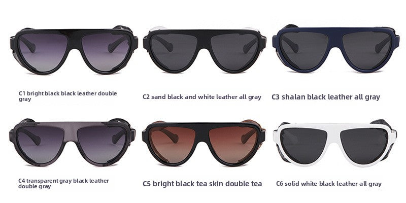 Men's Full Frame Toad Glasses Sunglasses With Tac Lens Material In Black For Outdoor Use