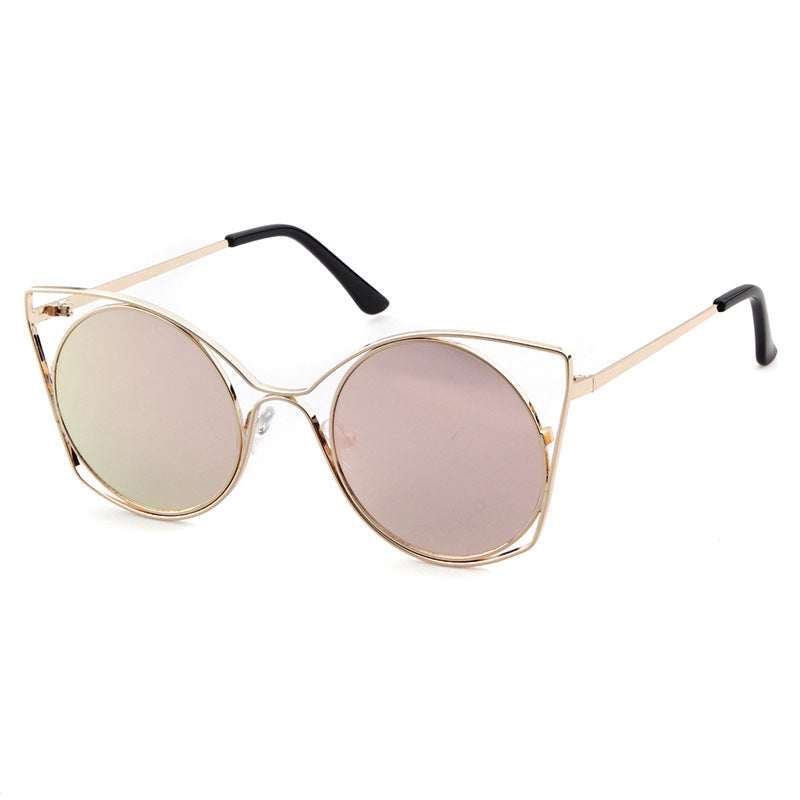 Women's Round Frame Full Frame Sunglasses With Ac Lens Material In Golden, Perfect For Spring