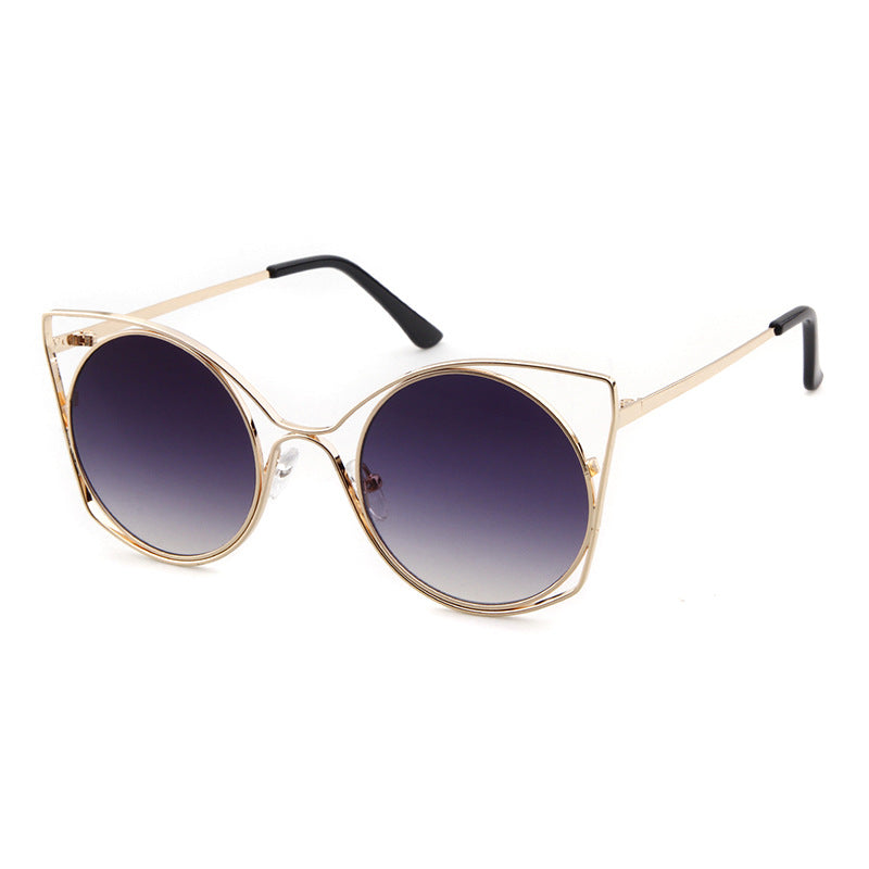 Women's Round Frame Full Frame Sunglasses With Ac Lens Material In Golden, Perfect For Spring