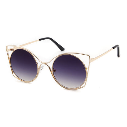 Women's Round Frame Full Frame Sunglasses With Ac Lens Material In Golden, Perfect For Spring