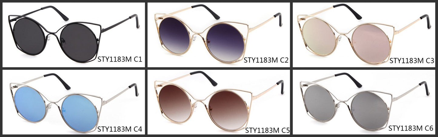 Women's Round Frame Full Frame Sunglasses With Ac Lens Material In Golden, Perfect For Spring