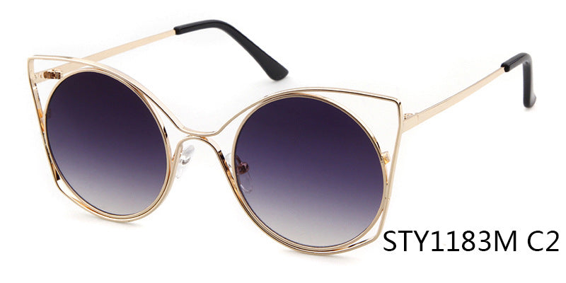 Women's Round Frame Full Frame Sunglasses With Ac Lens Material In Golden, Perfect For Spring