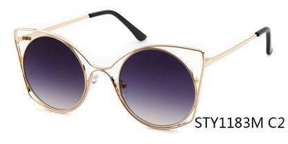 Women's Round Frame Full Frame Sunglasses With Ac Lens Material In Golden, Perfect For Spring