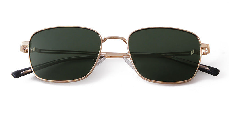 Unisex Polygons Full Frame Sunglasses With Tac Lens Material In Black, Perfect For Spring Season