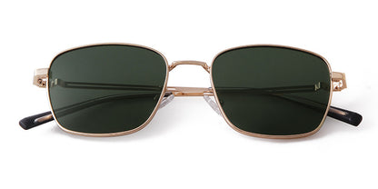 Unisex Polygons Full Frame Sunglasses With Tac Lens Material In Black, Perfect For Spring Season