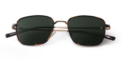 Unisex Polygons Full Frame Sunglasses With Tac Lens Material In Black, Perfect For Spring Season