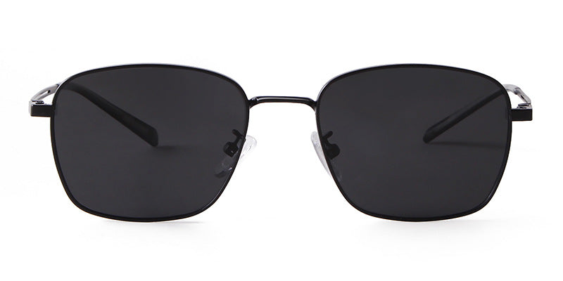 Unisex Polygons Full Frame Sunglasses With Tac Lens Material In Black, Perfect For Spring Season