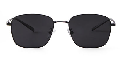 Unisex Polygons Full Frame Sunglasses With Tac Lens Material In Black, Perfect For Spring Season