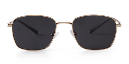 Unisex Polygons Full Frame Sunglasses With Tac Lens Material In Black, Perfect For Spring Season