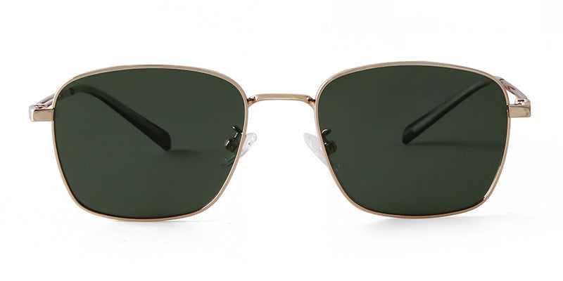 Unisex Polygons Full Frame Sunglasses With Tac Lens Material In Black, Perfect For Spring Season