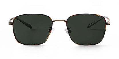 Unisex Polygons Full Frame Sunglasses With Tac Lens Material In Black, Perfect For Spring Season