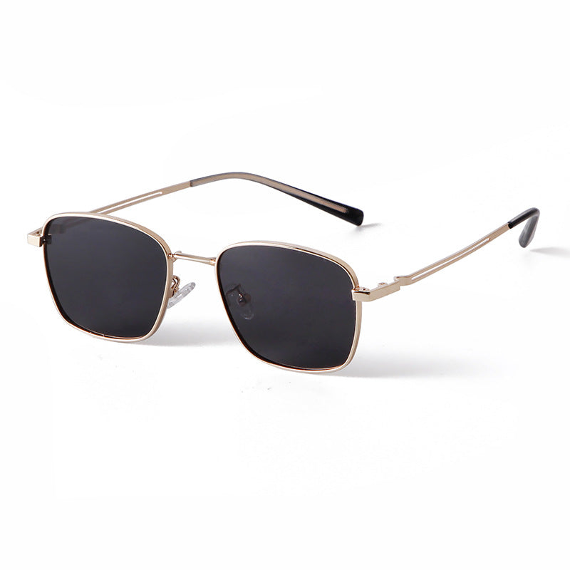 Unisex Polygons Full Frame Sunglasses With Tac Lens Material In Black, Perfect For Spring Season
