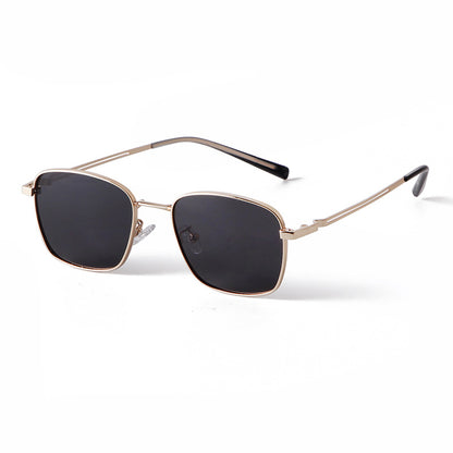 Unisex Polygons Full Frame Sunglasses With Tac Lens Material In Black, Perfect For Spring Season