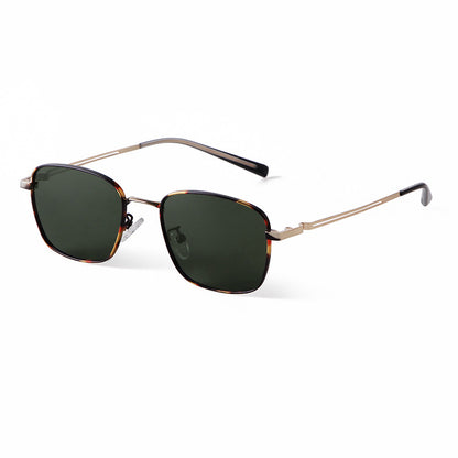 Unisex Polygons Full Frame Sunglasses With Tac Lens Material In Black, Perfect For Spring Season