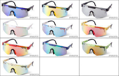Women’s Special-Shaped Half Frame Sunglasses With Tac Lens Material In Multicolor, Perfect For Spring