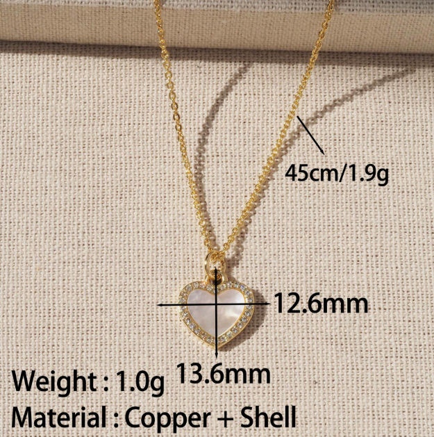 Heart Shape Pendant For Love Charms In Golden Copper