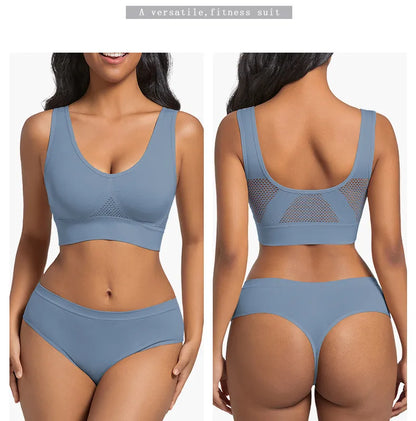 Seamless Wireless Bra In Nylon Fabric For All Seasons, Comfortable And Supportive