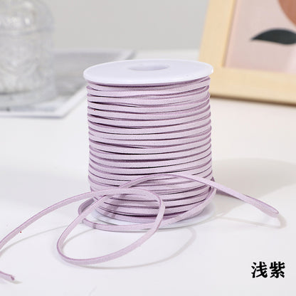 Solid Color Velvet Ribbon Rope In New Style Suede, 1 PCS Package Colored Ribbon For Event & Party Supplies