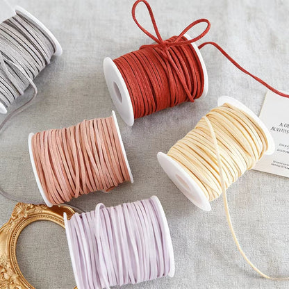 Solid Color Velvet Ribbon Rope In New Style Suede, 1 PCS Package Colored Ribbon For Event & Party Supplies
