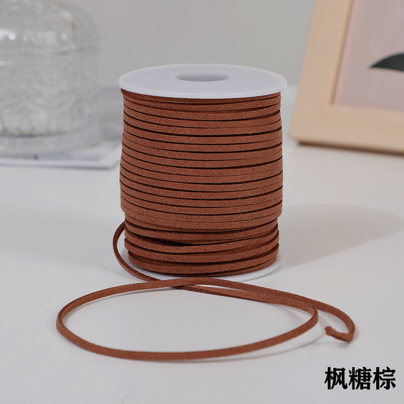 Solid Color Velvet Ribbon Rope In New Style Suede, 1 PCS Package Colored Ribbon For Event & Party Supplies