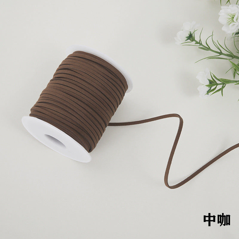 Solid Color Velvet Ribbon Rope In New Style Suede, 1 PCS Package Colored Ribbon For Event & Party Supplies
