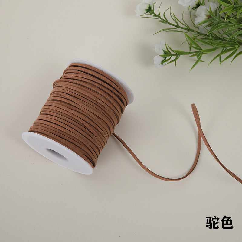 Solid Color Velvet Ribbon Rope In New Style Suede, 1 PCS Package Colored Ribbon For Event & Party Supplies