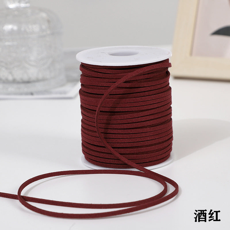 Solid Color Velvet Ribbon Rope In New Style Suede, 1 PCS Package Colored Ribbon For Event & Party Supplies