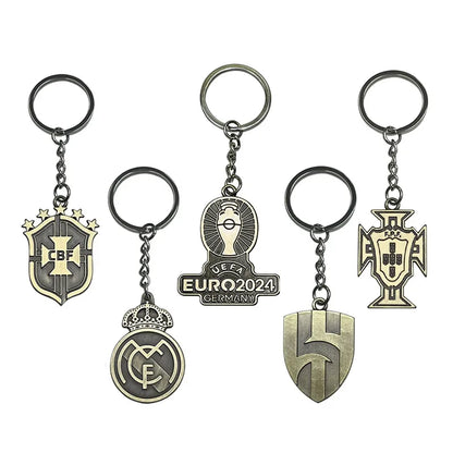 Geometric Bronze Keychain