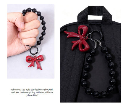 Heart Shape Acrylic Mobile Phone Chain In Multicolor, Stylish Bag Pendant Accessory