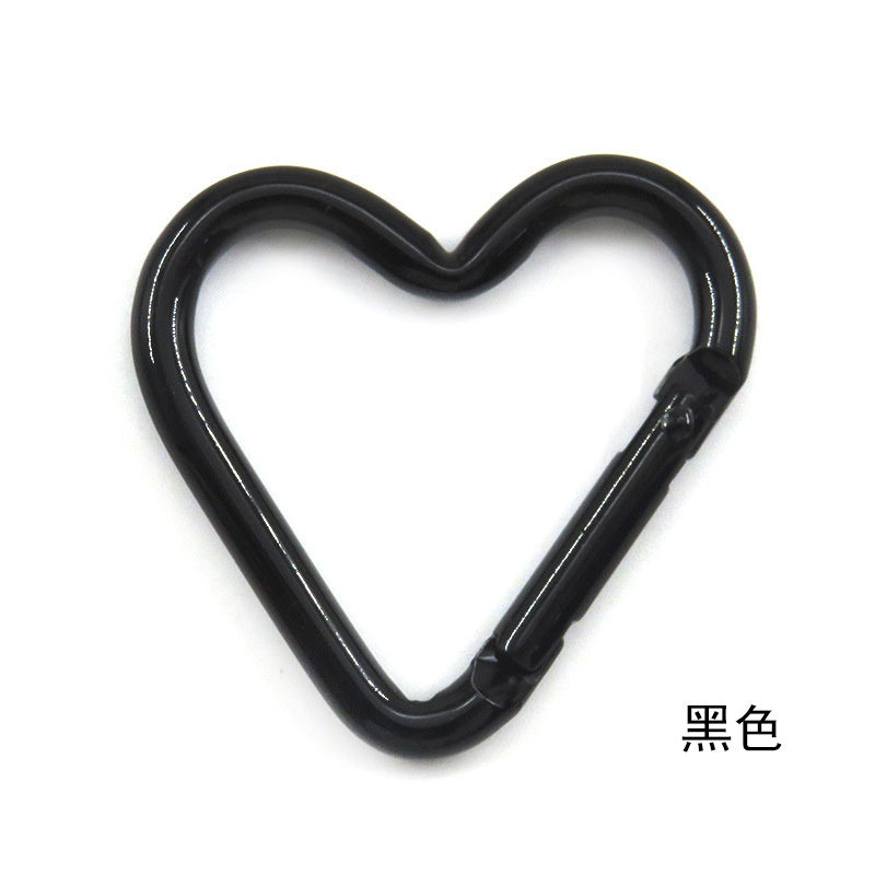 Heart Shape Climbing Carabiner Made Of Durable Aluminum Alloy For Outdoor And Hiking Activities