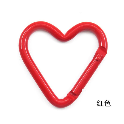 Heart Shape Climbing Carabiner Made Of Durable Aluminum Alloy For Outdoor And Hiking Activities
