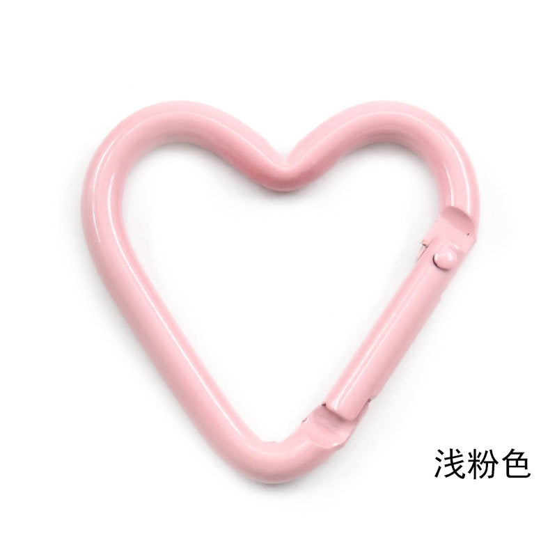 Heart Shape Climbing Carabiner Made Of Durable Aluminum Alloy For Outdoor And Hiking Activities