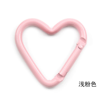 Heart Shape Climbing Carabiner Made Of Durable Aluminum Alloy For Outdoor And Hiking Activities
