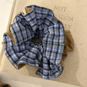 8 # Blue Striped Waist Hair Tie
