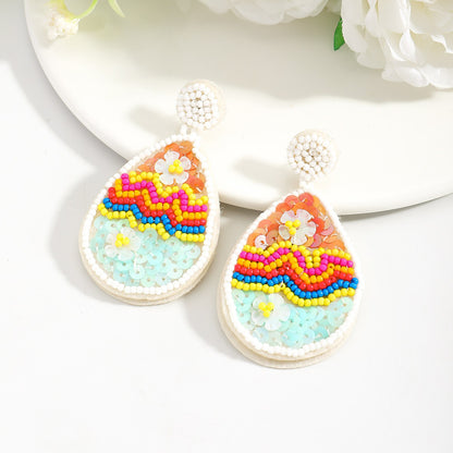 Cute Rabbit Earrings For Women, Plastic Material, Perfect For Easter Celebration