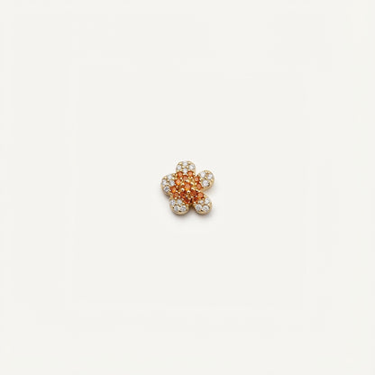 Heart Shape Locket Necklace For Women In Copper With Electroplated Gold Plating And Zircon Inlay
