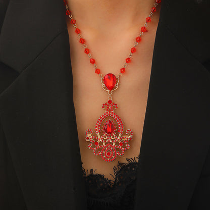 Water Droplets Pin In Zinc Alloy With Crystal Inlay Featuring Diamond Craftsmanship