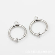 Titanium Steel Ear Clip with an Outer Diameter of 16mm, 1 Piece